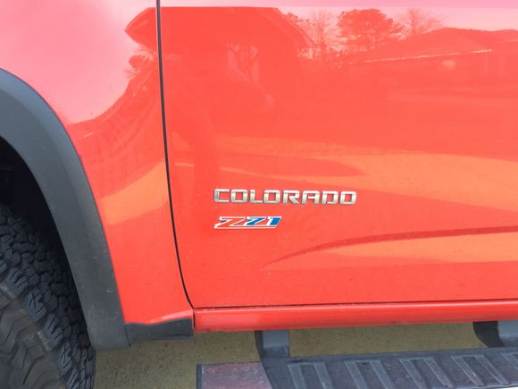 Z71 Placement and color change