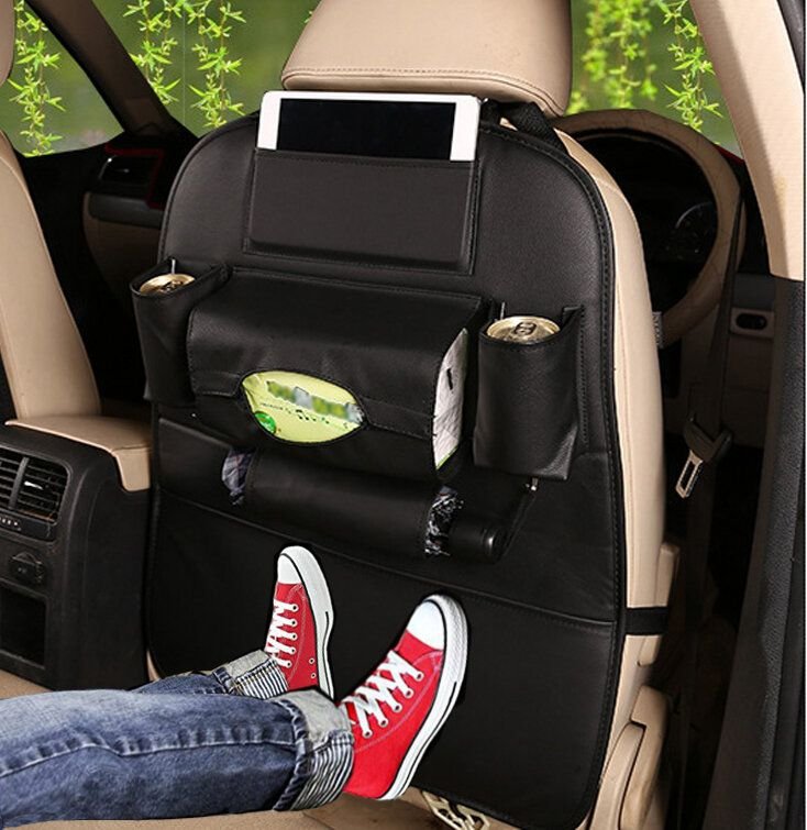 Accessories - Leather Car Storage Bag Multi-compartment Car Seat Storage Container Outdoors Bag - New - All Years Any Make All Models - Bellevue, Washington, WA 98004, United States