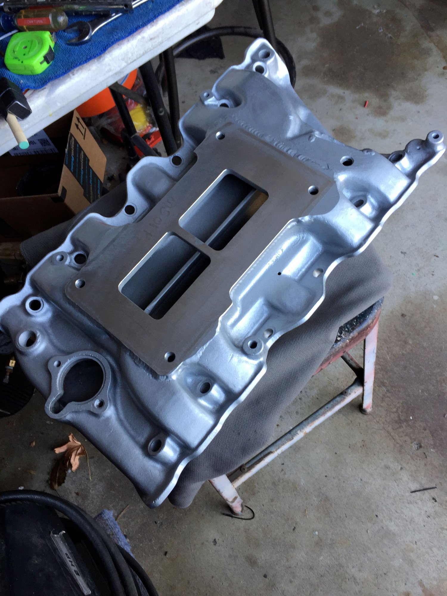 350 Rocket Intake Manifold and Blower