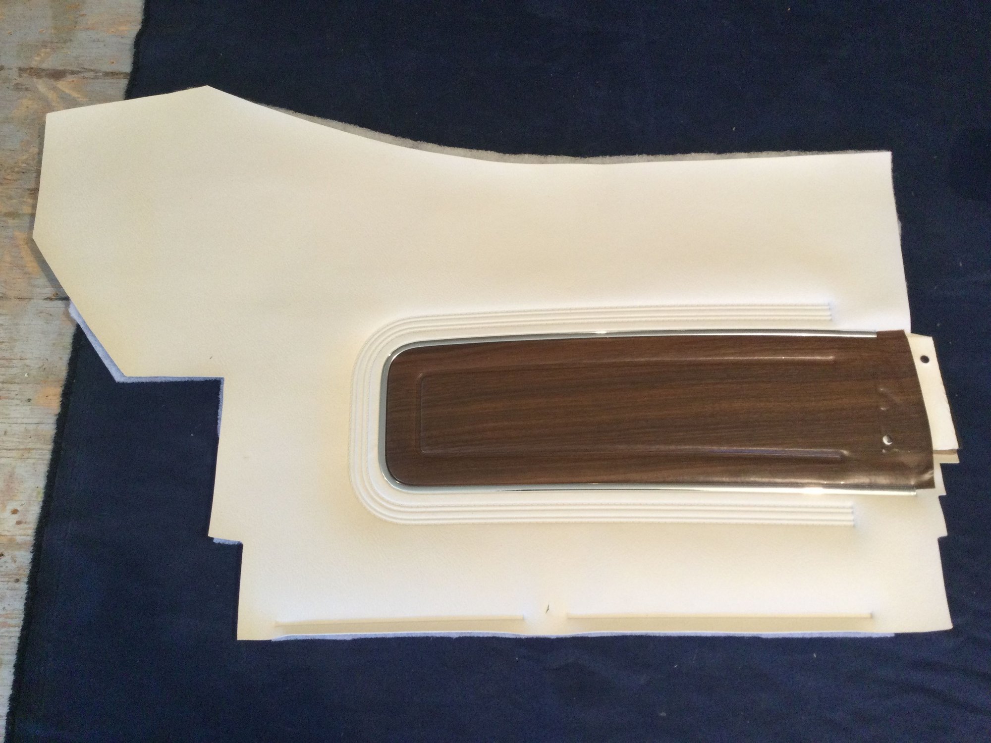 This is the new panel.  The top part of the old panel must be reused