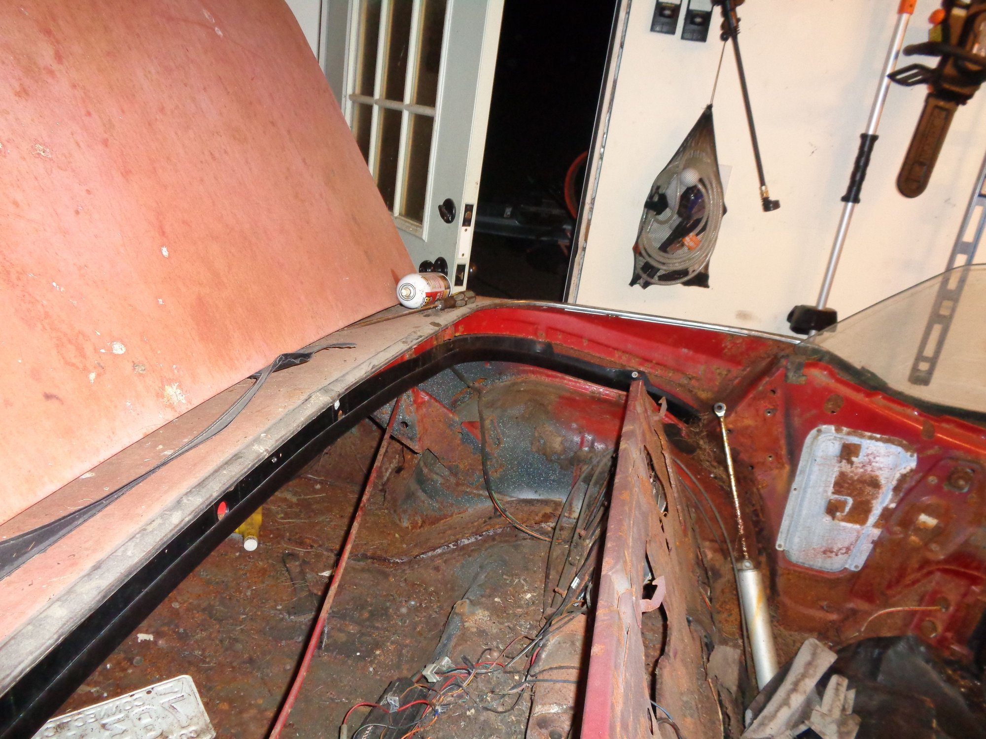 convertible top frame removal