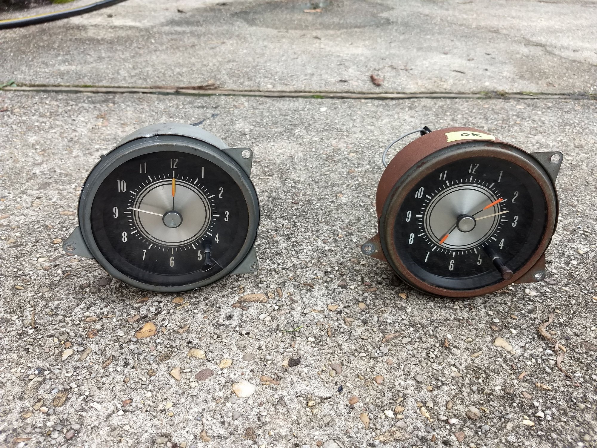 2 OEM 7072 A body dash clocks for sale