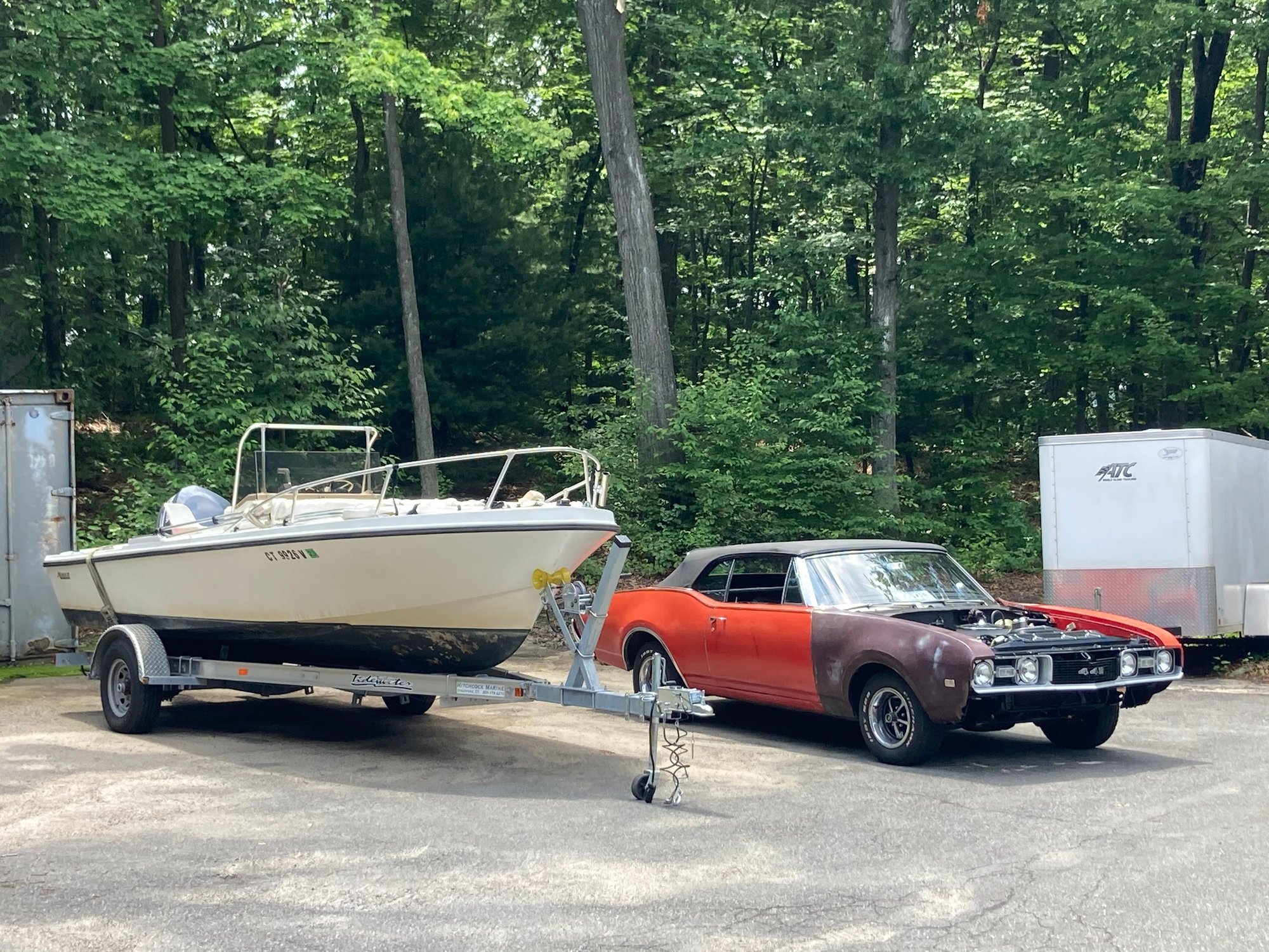 With my 72 Mako 19