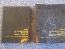 '85 Oldsmobile Chassis and Body Manuals ($20 each or $30 for the pair, $50 for all 4 1985 books)