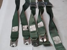 seat belts green-red-black different styles