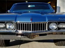 Repainted headlight housings, grill and added the jewelry.