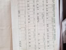 Build sheet?  I don't know what it is but it looks like it has a bunch of information I cannot figure out how to translate.