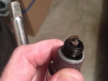 #3 plug. Threads smell like gas but car has not run in days