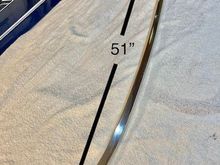 The correct part will measure 51" across the bow, end to end.