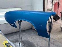 Front fenders have epoxy primer on the back and the base coat on the outside.