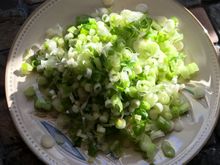 Diced scallions