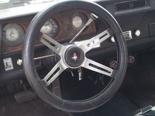 Put in sport wheel from my other car