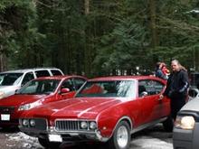 road trip on vancouver island cathedral grove, in the snow...