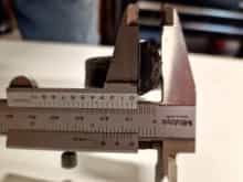 measuring worn thickness