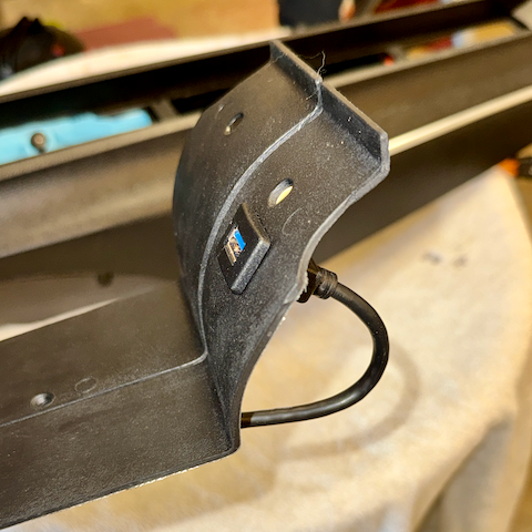 I added a USB jack inside the console for charging needs.