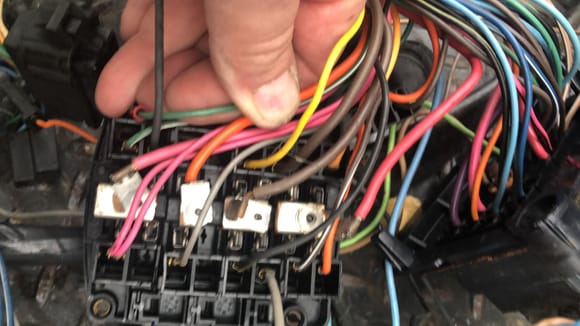 No hacked wiring, looks factory