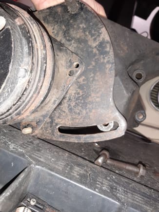 So close to lining up but yet so far.  I believe this bracket goes to the compressor but is incorrect for my car since it doesnt align with my engine brackets.   
