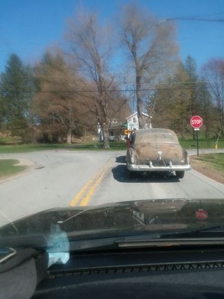 leaving the barn.