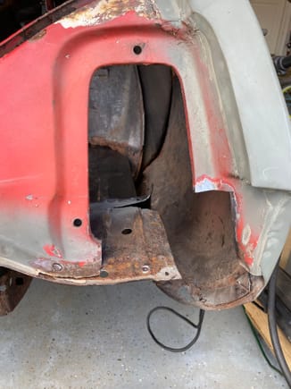Had to replace the bottom of the tail light housing as it was rusted through and not sturdy. 