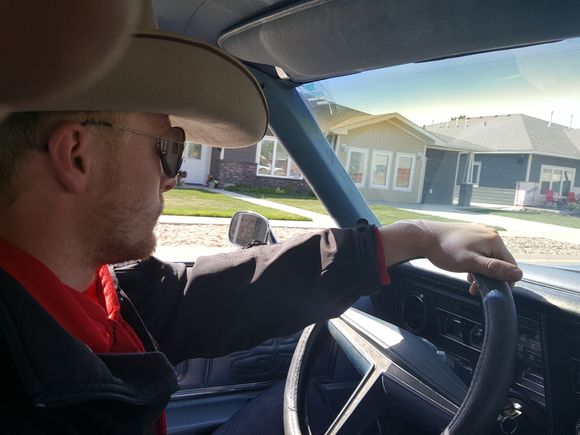 First time behind the wheel at the beginning of a 5000km trek home, in a half-century old vehicle.