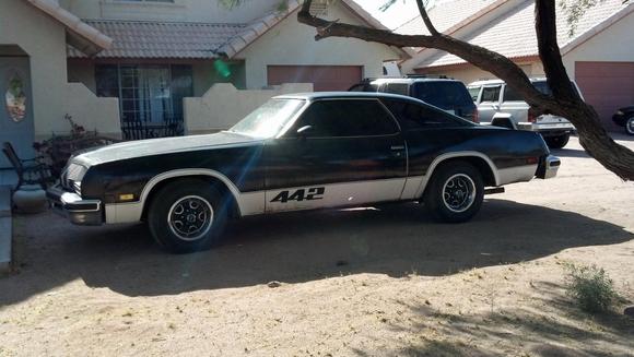 Here's a side view in from of my parents house.