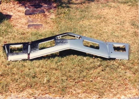 This is the NOS front bumper I used on the Vista Cruiser project. Bought at Fountain Oldsmobile in Orlando,,$200.00