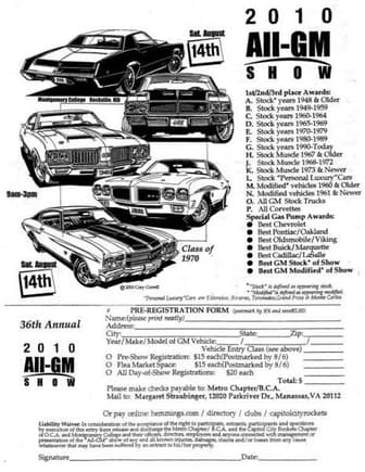 All GM Show Flyer 2010 Page 1s