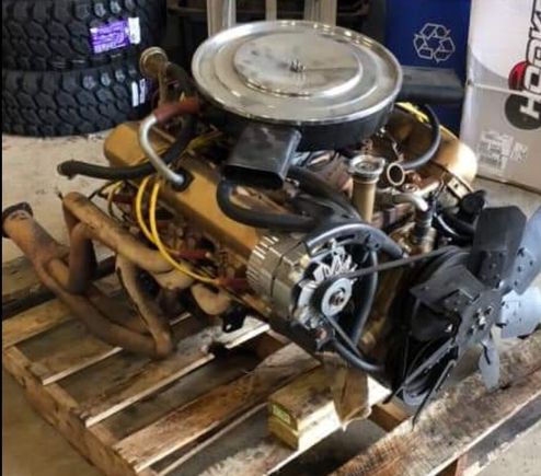 Here you have a 35k miles oldsmobile rocket 350cu in v8. Pulled this motor out to replace it with an LS. Motor ran perfect when pulled all parts included except trans. Headers, starter, rad, shroud, air cleaner, carb ect. Motor just didn’t make enough bald eagles for our taste so instead of ruining a piece of history we are letting it live on! Make me an offer on this historical gem!