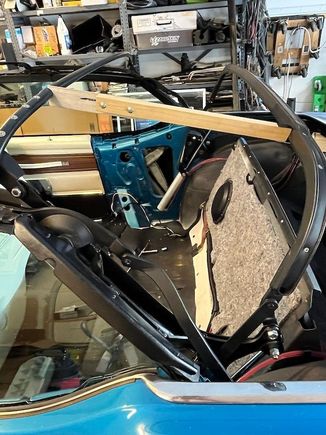 The spacer stick is used to align the center bow to the rear bow when installing the side pads.