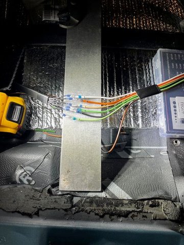 Made splice under seat area
