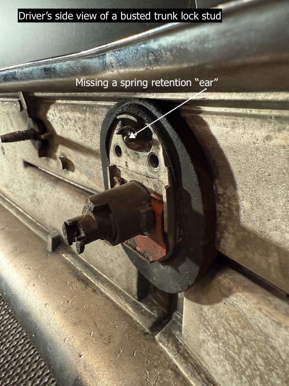 The basic problem. 60 year old pot metal eventually fatigues from constant spring tension resulting in broken retention notches or �ears�. Then the cover can be lost or just fail to work. 