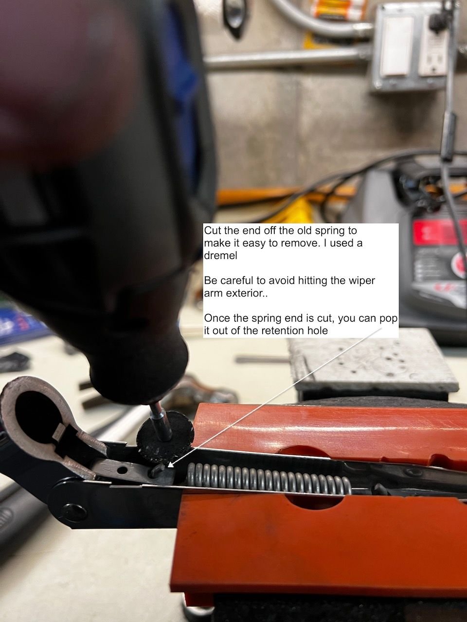 Replacing Worn Wiper Arm Springs