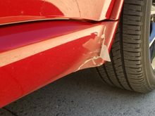 Is anyone having trouble with the 3M tape peeling off? This repair has been declined by the warranty dept 3x. Basiclaly blaming my for driving errors..ie driving on gravel or hitting a curb. This had less than 11k miles when it started to peel off and Chrysler is really jerking me around. 