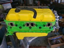 Daytona Yellow and Grabber Green engine paint :D