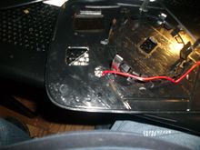 Had to drill this hole for the wiring.