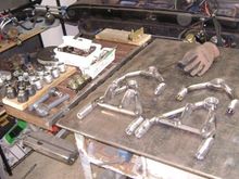 Control arms all ready for final clean-up and paint. 