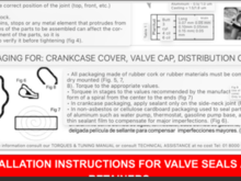 Technical Instructions for gasket