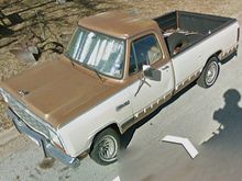 side/top view of truck in 2012 on google earth