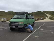Airing down for Oregon dunes.