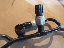 Rusted nut that held the sensor in place
