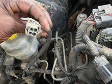 This was another connector that was unplugged not sure what it goes to. 