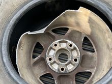 Wtv happened completely took out my wheel too