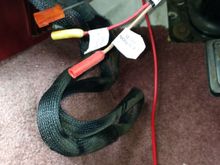 Battery and Accessory connectors.  I didn't have the correct size connector to stick in to them so I can the end off the wire.

