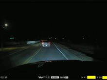 Screen capture from PC application video at night.