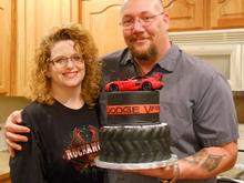 40TH B-DAY VIPER CAKE