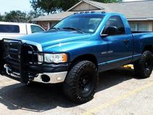 My 2004 Dadge Ram 1500 S/C 4x4 with the 4.7. 

37x14.50 tires, gonna step down to 35x14.50/13.50's soon.