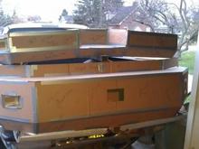The 2 mock ups together.  Next step Diamond plate and 1.5" tubing.  Start cutting and fitting.