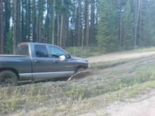 hitting a little mud first day i bought the truck