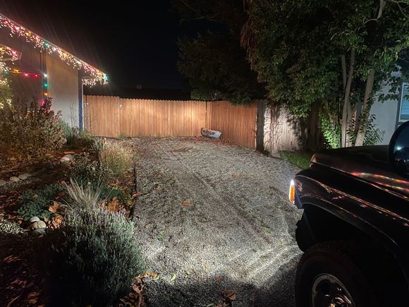 Here’s a little more illumination from the start of my driveway. 