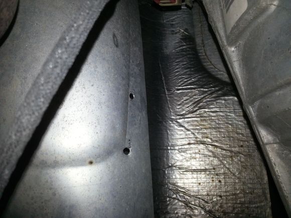 Put some holes in the guard to zip tie the O2 sensor wire to keep it off the exhaust this time.